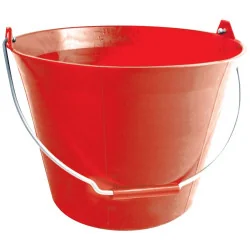 SEAU PLAST.ROUGE 11L POIGNEE A Taliaplast 310105 | 310105