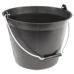 SEAU PLAST.NOIR 11L POIGNEE AN Taliaplast 310183 | 310183