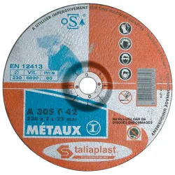 DISQUE ABRASIF METAUX 115 Taliaplast 401237 | 401237