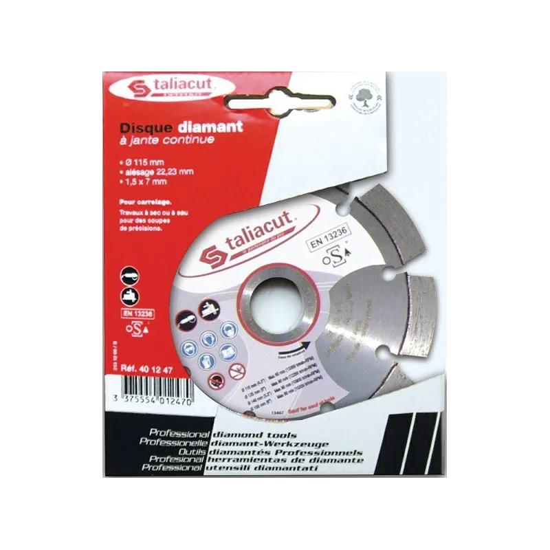 LASER DIAMANT 115MM SEGM.7MM Taliaplast 401242 | 401242 LASER DIAMANT 115MM SEGM.7MM Taliaplast 401242 | 401242