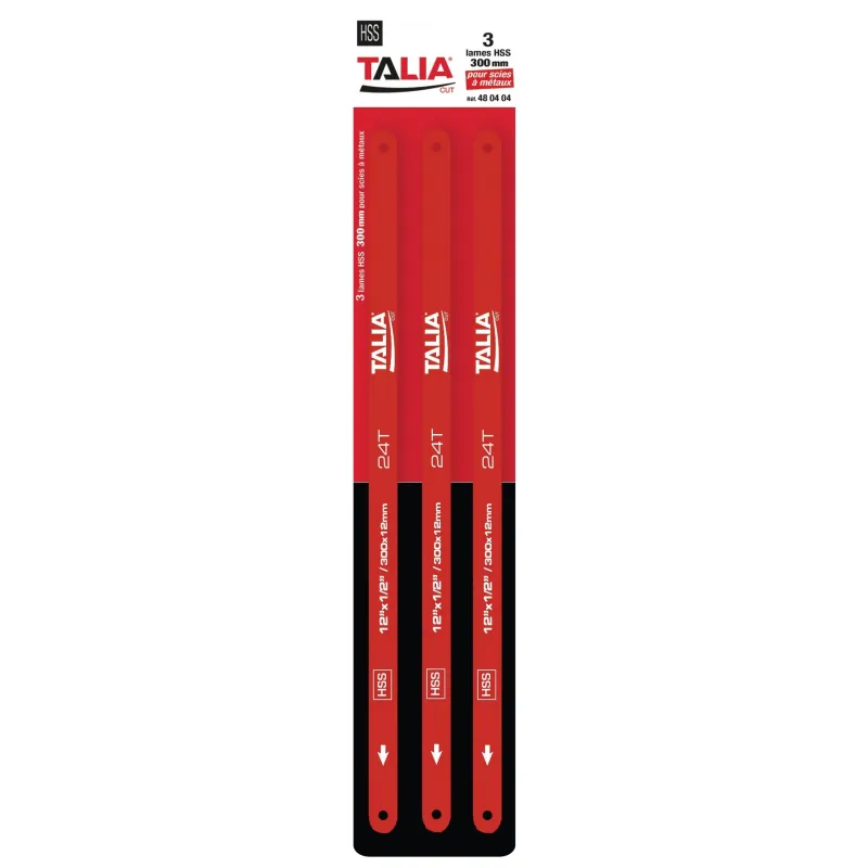 LAMES HSS 300MM BLISTER DE 3 Taliaplast 480404 | 480404 LAMES HSS 300MM BLISTER DE 3 Taliaplast 480404 | 480404