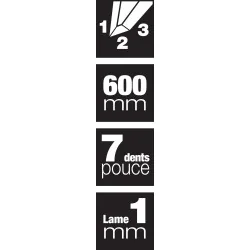 SCIE COFFREUR 600MM Taliaplast 480204 | 480204