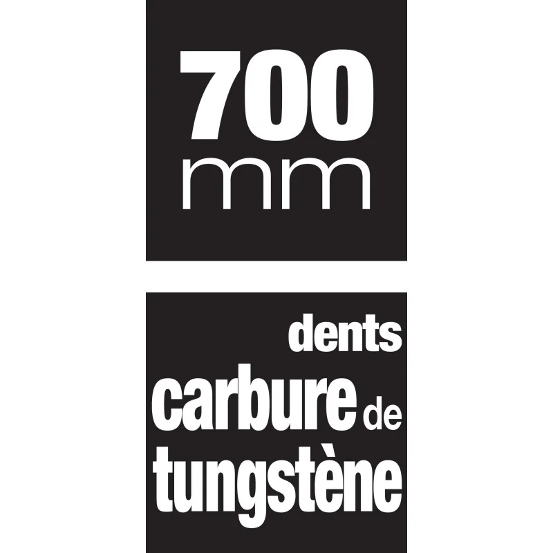 SCIE MAT.700MM 34 DTS CARBURE Taliaplast 480302 | 480302