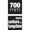 SCIE MAT.700MM 34 DTS CARBURE Taliaplast 480302 | 480302