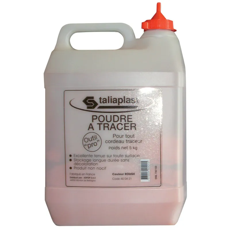 POUDRE A TRACER ROUGE 5000 G Taliaplast 400421 | 400421