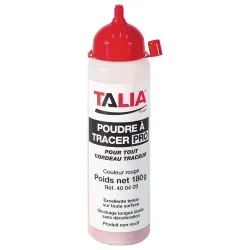 POUDRE A TRACER ROUGE 180 G Taliaplast 400409 | 400409
