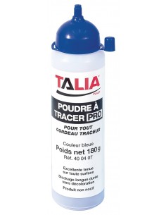 POUDRE A TRACER BLEUE 180 G Taliaplast 400407