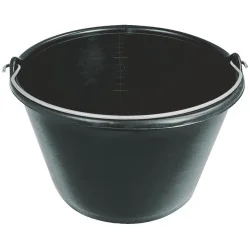 SEAU PLAST.NOIR 16L ANSE DE 5. Taliaplast 310114 | 310114