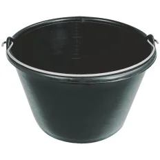 SEAU PLAST.NOIR 16L ANSE DE 5. Taliaplast 310114 | 310114