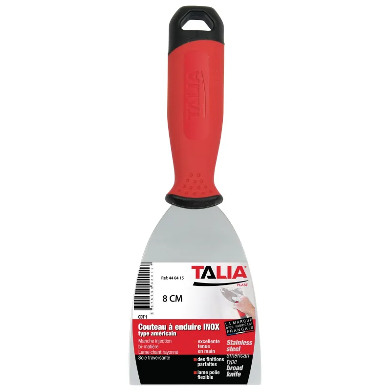 COUTEAU A ENDUIRE INOX 80 MM T Taliaplast 440415 | 440415 COUTEAU A ENDUIRE INOX 80 MM T Taliaplast 440415 | 440415