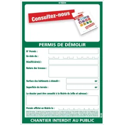 PERMIS DEMOLIR 1200X800 MM Taliaplast 570103 | 570103