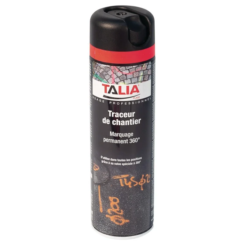 TRACEUR DE CHANTIER ROUGE FLUO Taliaplast 521006 | 521006