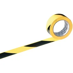 RUBAN ADHE.NOIR JAUNE 66MX50MM Taliaplast 540403 | 540403