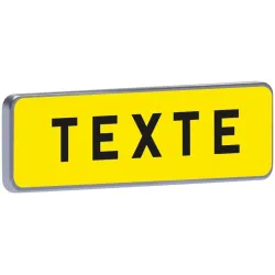 KM9 900X250 T1 JAUNE TEXTE A S Taliaplast 525200 | 525200