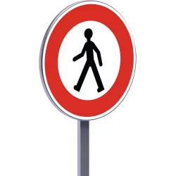 B9a 850 C1 INTERDIT PIETONS PE Taliaplast 523714 | 523714