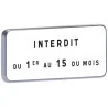 M6b1-500X200-Classe 2-Interdit Taliaplast 527720 | 527720