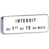 M6b1-500X150-Classe 2-Interdit Taliaplast 527621 | 527621