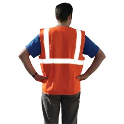 GILET ORANGE CLASSE 2 BAUDRIER Taliaplast 550555 | 550555