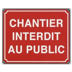 Panneau CHANTIER INTERDIT AU PUBLIC PL Taliaplast 527511 | 527511