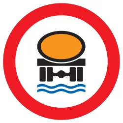 Panneau INTERDIT TRANSPORT PROD. POLLU Taliaplast 727286 | 727286