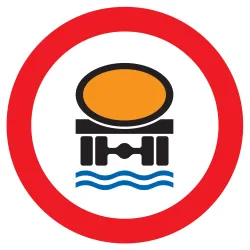 Panneau INTERDIT TRANSPORT PROD. POLLU Taliaplast 722286 | 722286