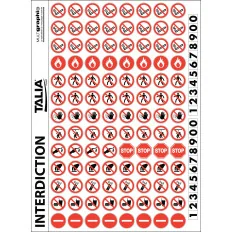 PLANCHE PICTO INTERDICTION FOR Taliaplast 728301 | 728301