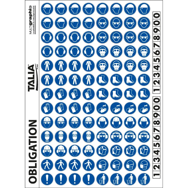 PLANCHE PICTO OBLIGATION FORMA Taliaplast 728302 | 728302
