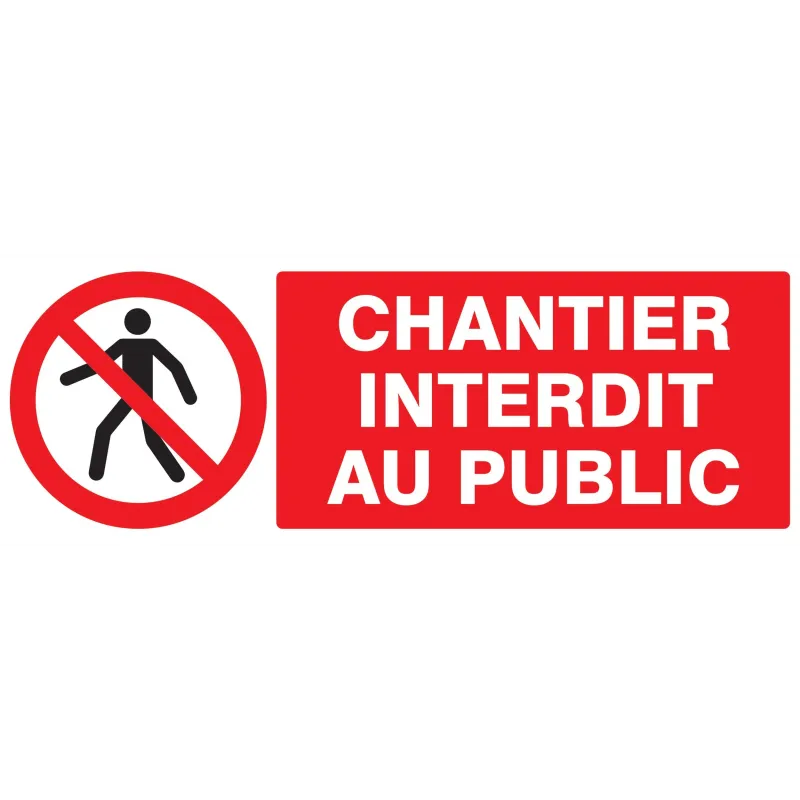 Panneau CHANTIER INTERDIT AU PUBLIC PP Taliaplast 621283 | 621283 Panneau CHANTIER INTERDIT AU PUBLIC PP Taliaplast 621283 | 621283