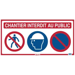 PANNEAU DE CHANTIER 3 EN 1 800 Taliaplast 620015 | 620015