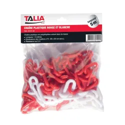 CHAINE PLAST.R/B No8 SAC 5 ML Taliaplast 530122 | 530122