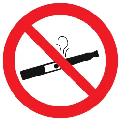 Panneau VAPOTAGE INTERDIT NORMASIGN D. Taliaplast 627309 | 627309