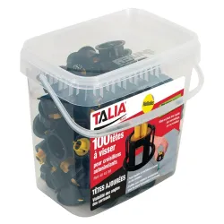 TETES A VISSER NOIRES(100 PCS) Taliaplast 404230 | 404230