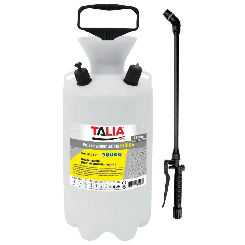 PULVERISATEUR 8 LITRES NITRILE Taliaplast 403401 | 403401 PULVERISATEUR 8 LITRES NITRILE Taliaplast 403401 | 403401