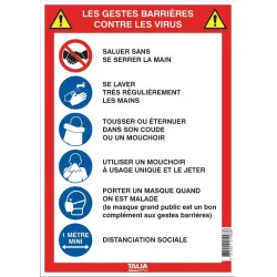 LES 5 GESTES BARRIERES NORMASI Taliaplast 621903