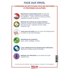 LES CONSIGNES DE NETTOYAGE NOR Taliaplast 721905 | 721905