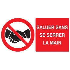INTERDIT DE SE SERRER LA MAIN Taliaplast 621241 | 621241