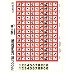 PLANCHE PICTO PRODUITS DANGER Taliaplast 728304 | 728304