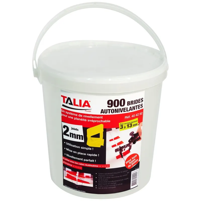 BRIDES AUTO-NIVELANTES 2MM Taliaplast 404292 | 404292 BRIDES AUTO-NIVELANTES 2MM Taliaplast 404292 | 404292