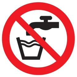 Panneau EAU NON POTABLE NORMASIGN D.80 Taliaplast 624258 | 624258