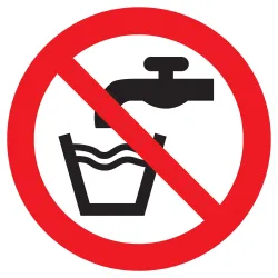 Panneau EAU NON POTABLE NORMASIGN D.30 Taliaplast 622227 | 622227