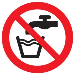 Panneau EAU NON POTABLE NORMASIGN D.42 Taliaplast 623258 | 623258