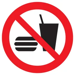 Panneau INTERDICTION DE MANGER OU DE B Taliaplast 627205 | 627205