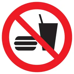 Panneau INTERDICTION DE MANGER OU DE B Taliaplast 623253 | 623253
