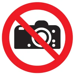 Panneau INTERDICTION DE PHOTOGRAPHIER Taliaplast 624252 | 624252