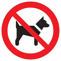 Panneau INTERDIT AUX CHIENS NORMASIGN Taliaplast 627248 | 627248