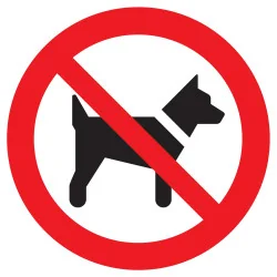 Panneau INTERDIT AUX CHIENS NORMASIGN Taliaplast 623244 | 623244