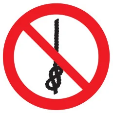 Panneau NE PAS FAIRE NOEUDS SUR CORDE Taliaplast 624354 | 624354