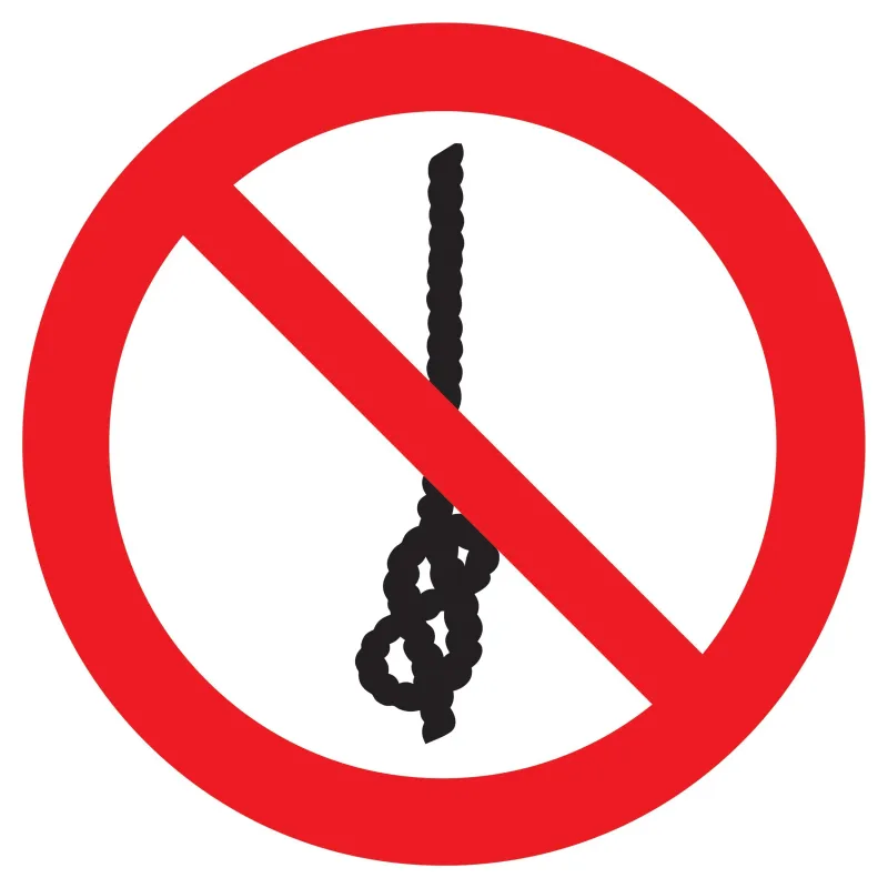 Panneau NE PAS FAIRE NOEUDS SUR CORDE Taliaplast 627354 | 627354