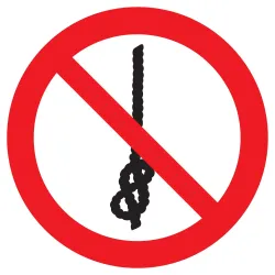 Panneau NE PAS FAIRE NOEUDS SUR CORDE Taliaplast 622354 | 622354