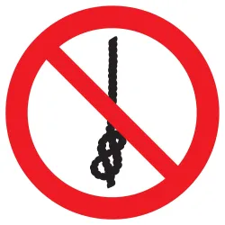 Panneau NE PAS FAIRE NOEUDS SUR CORDE Taliaplast 623354 | 623354